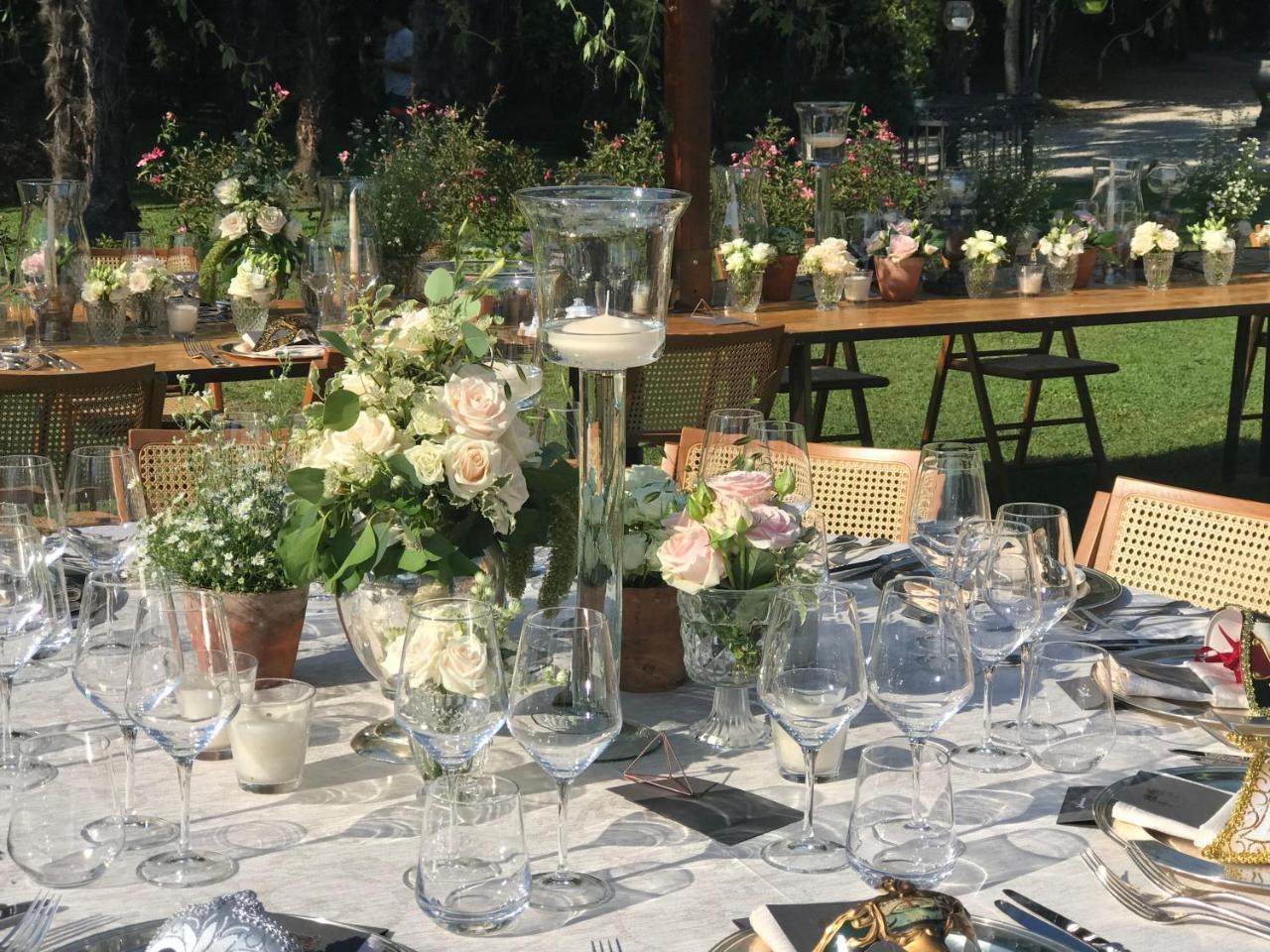 Hotel Villa Condulmer Mogliano Veneto Esterno foto A table at a wedding reception